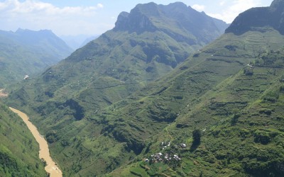 NhoQue river seen from Mapileng pass - HaGiang