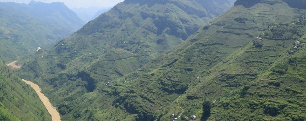 NhoQue river seen from Mapileng pass - HaGiang