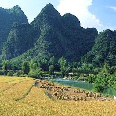 Scenery of Trung Khanh district. CaoBang.