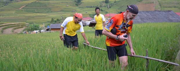 Rice terraces of Hmong village in Mu cang chai