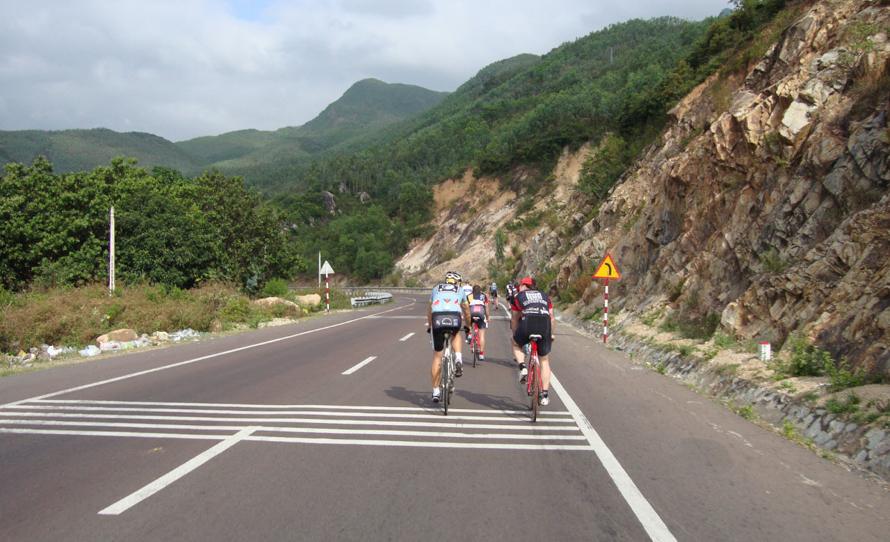 Cycling from QuiNhon to SongCau